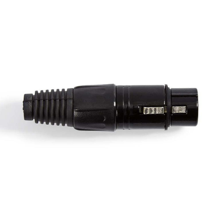 XLR Stecker XLR 3 polig weiblich Zwart