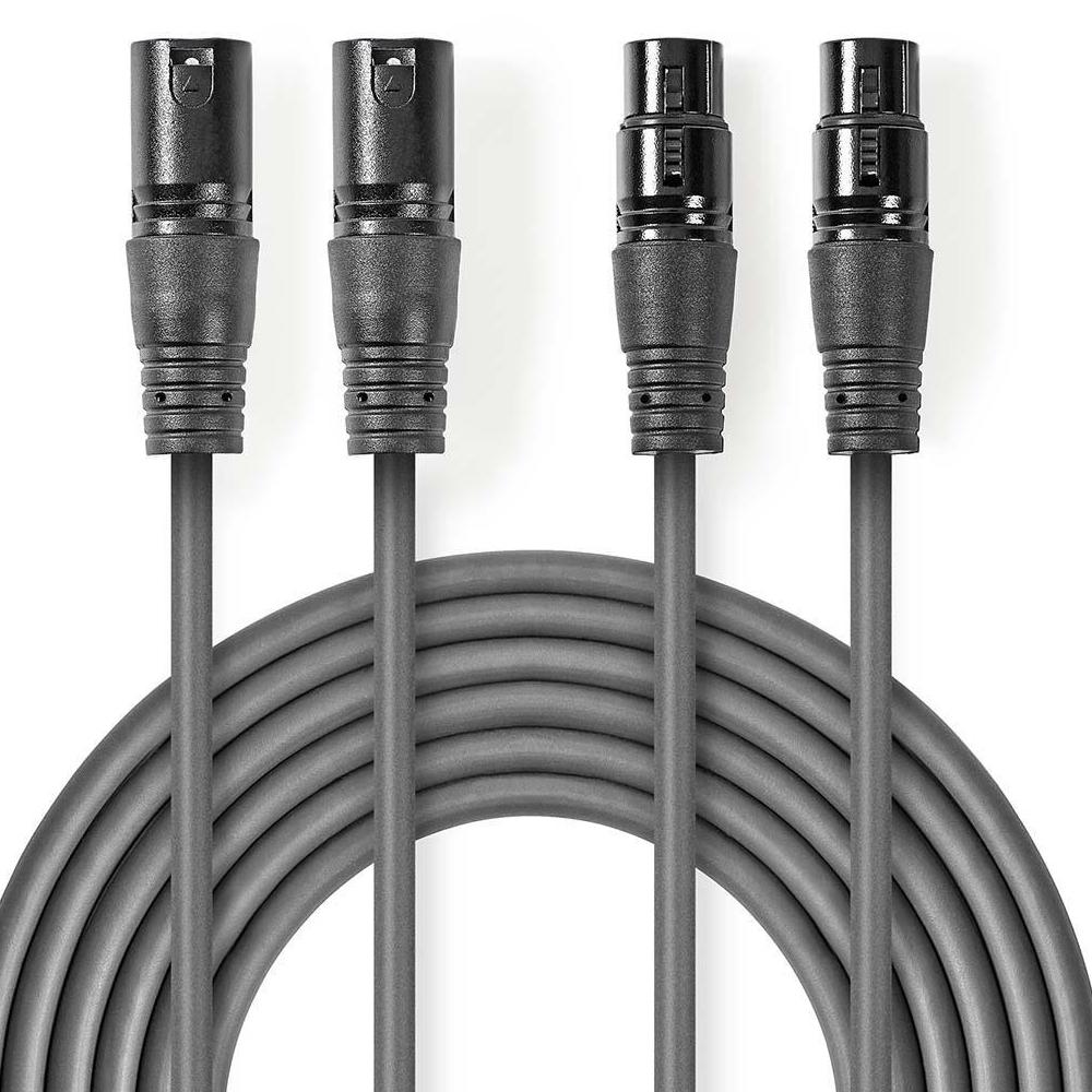 XLR-Kabel - Stereo - Symmetrisch - Nedis
