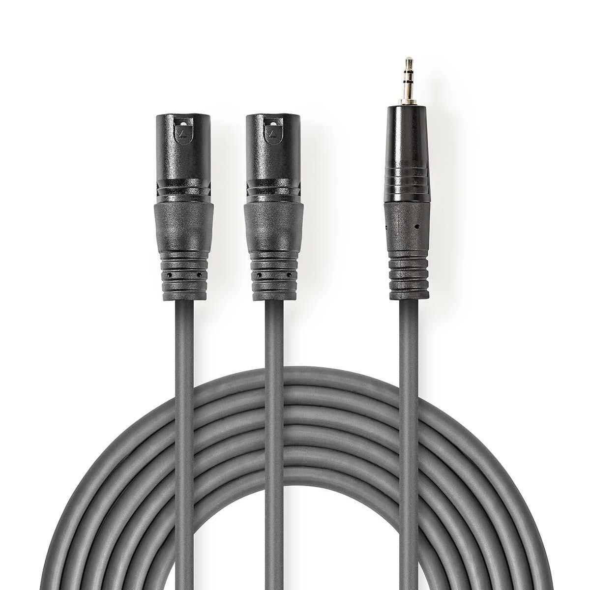 XLR - Jack kabel - Gebalanceerd - Nedis