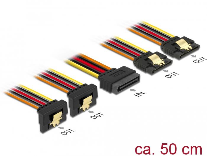 Delock Kabel SATA 15-Pin Stromanschluss mit Snap-In Funktion > SAT - Delock