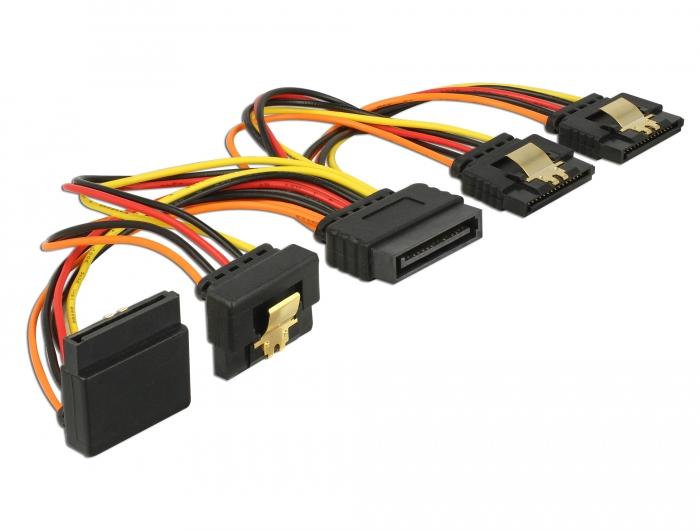 Delock Kabel SATA 15-Pin Stromanschluss mit Snap-In Funktion > SAT - Delock