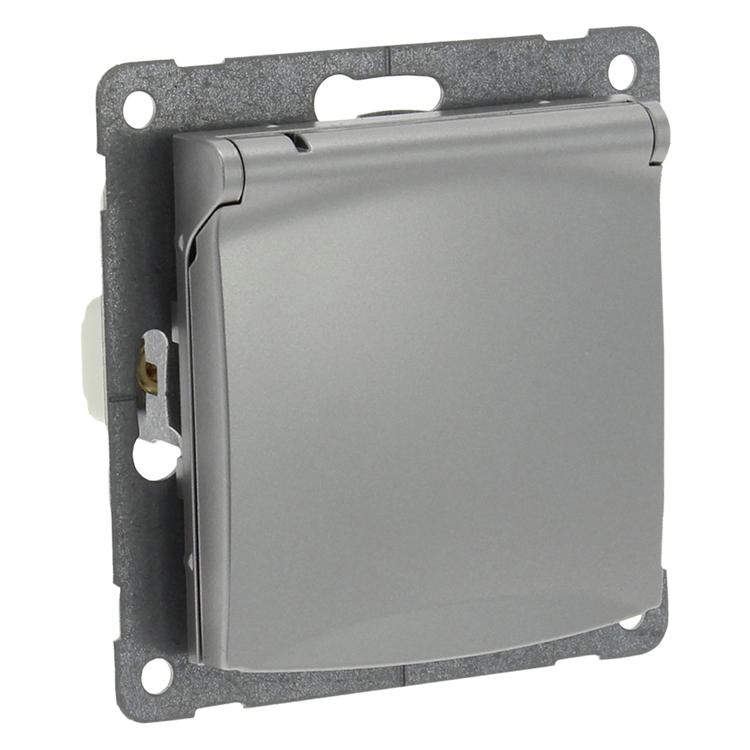 Einbaudose mit Klappe - 1fach - Q-LINK