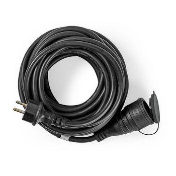 Verlängerungskabel 20 m H05VV-F 3G1.5 IP44 Schwarz - Nedis