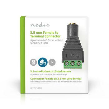 CCTV Sicherheitsstecker 5x 3 adrig auf 3,5 mm Buchse - Nedis
