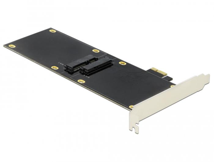 Delock PCI Express x1 Karte für 2 x SATA HDD / SSD - Delock