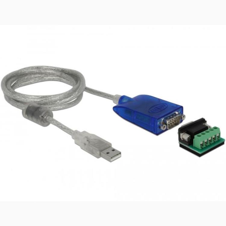 USB-A-Adapter auf serielle RS-422/485 DB9