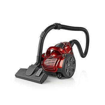 Staubsauger ohne Beutel 700 W 1,5 L Fassungsvermögen Rot - Nedis