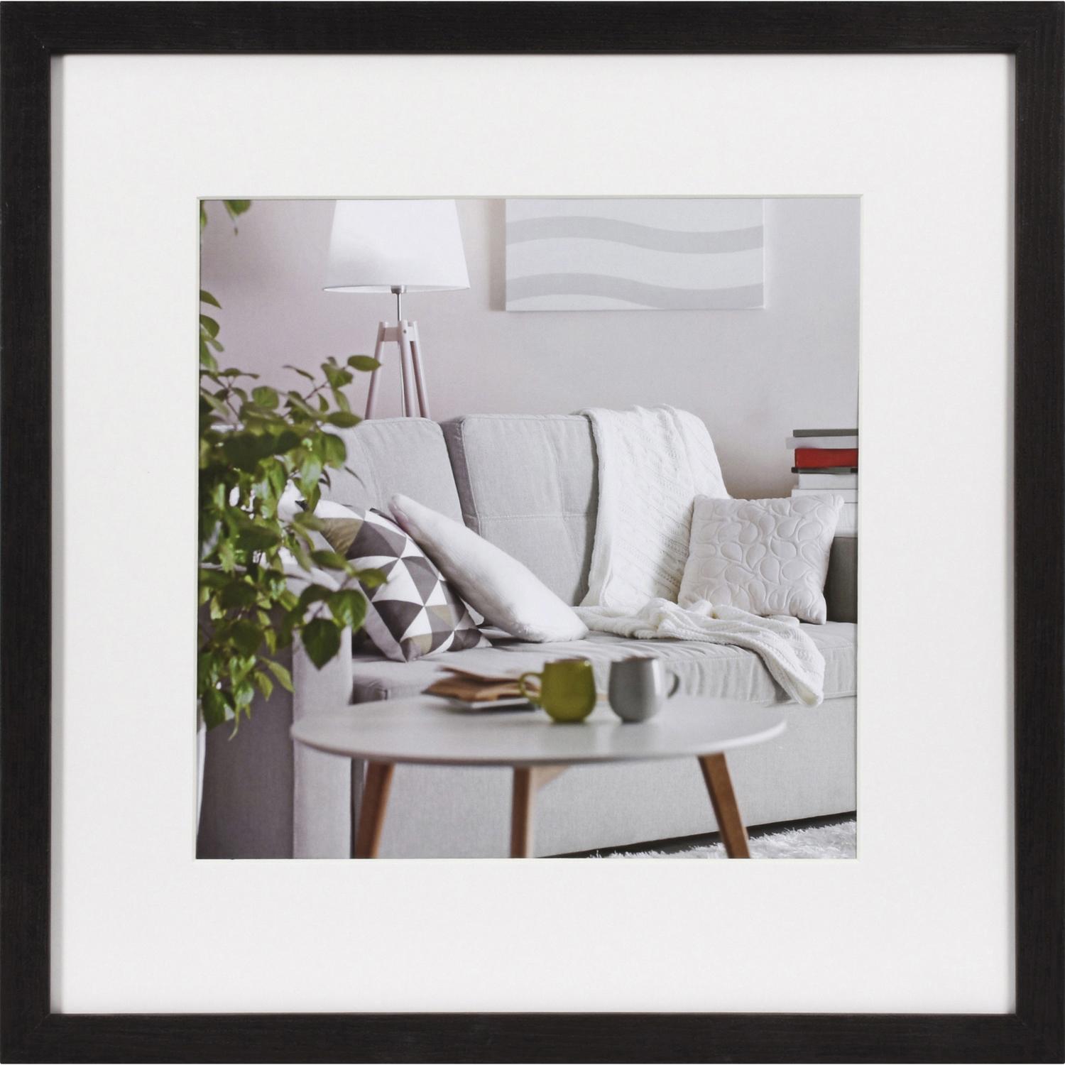Bilderrahmen Modern - 40x40cm - Dunkelbraun