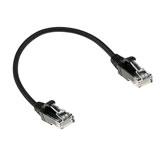CAT6 U/UTP SLIMLINE BK 0,25M - ACT