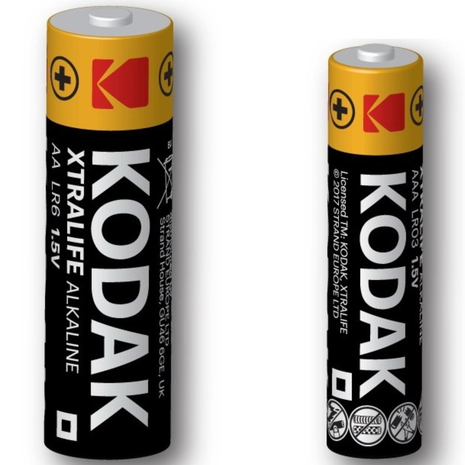 24x AA- und 12x AAA-Batterien - Kodak - Alkaline