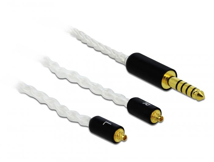 Delock Audiokabel 4,4 mm 5-poliger Klinkenstecker auf 2 x MMCX-Stecker 1,20 m - Delock