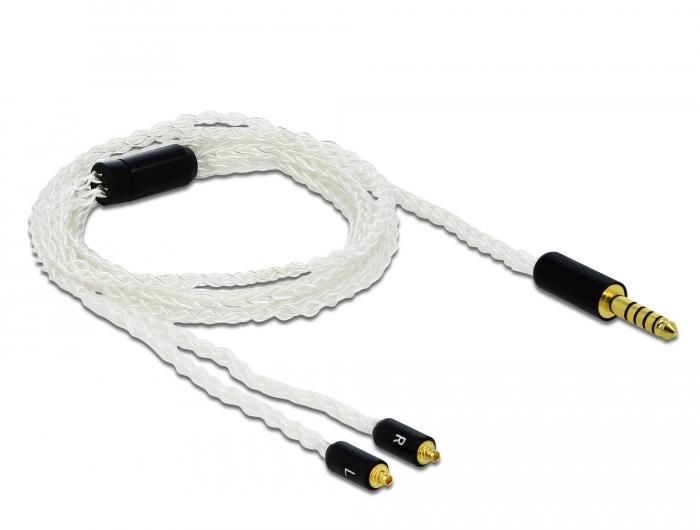 Delock Audiokabel 4,4 mm 5-poliger Klinkenstecker auf 2 x MMCX-Stecker 1,20 m - Delock