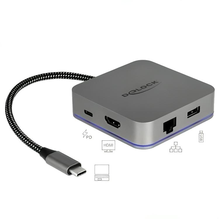 USB C zu HDMI RJ45 USB A