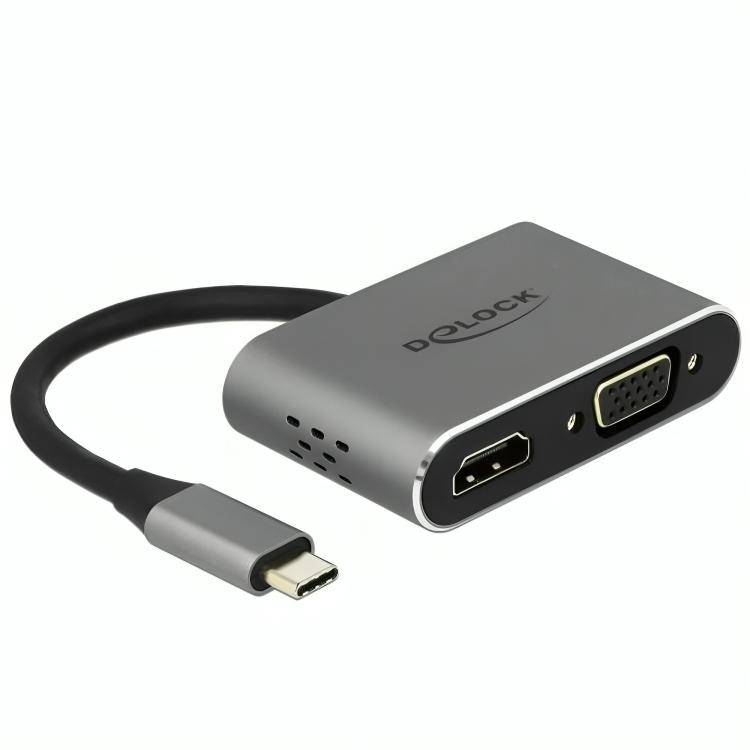 Delock USB Type-C™ Adapter zu HDMI und VGA mit USB 3.0 Port und PD - Delock