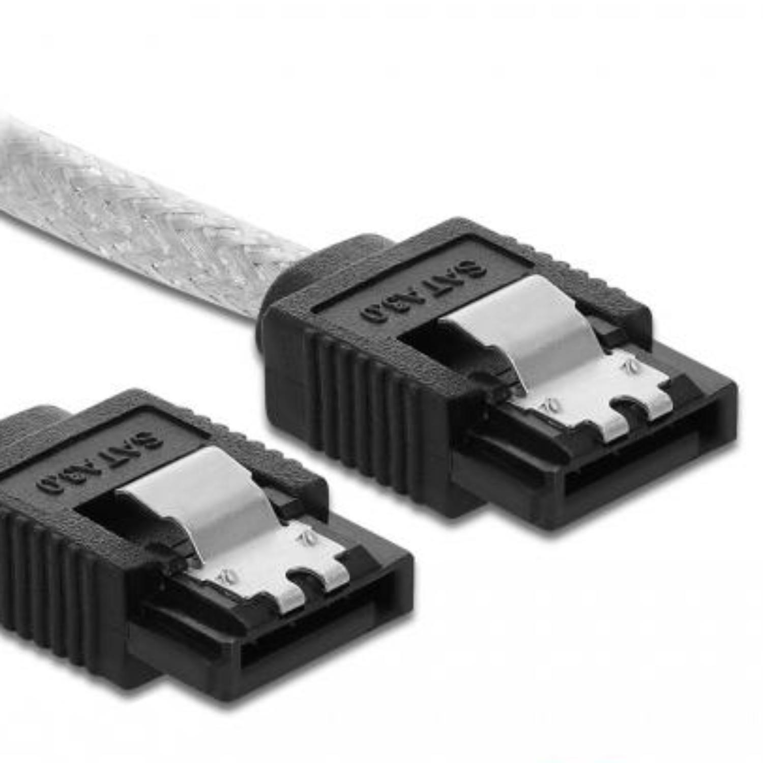 Delock SATA 6 Gb/s Kabel 50 cm transparent - Delock