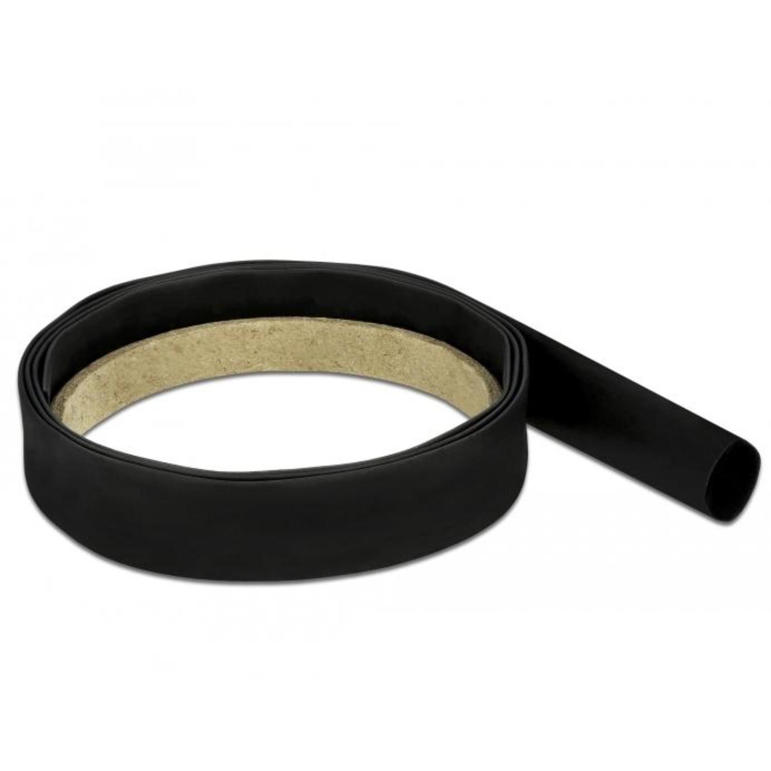 Delock Schrumpfschlauch 1 m x 12 mm schwarz - Delock