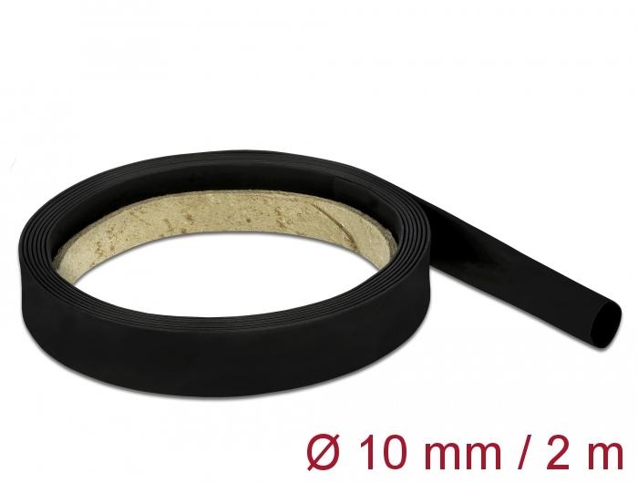 Delock Schrumpfschlauch 2 m x 10 mm schwarz - Delock