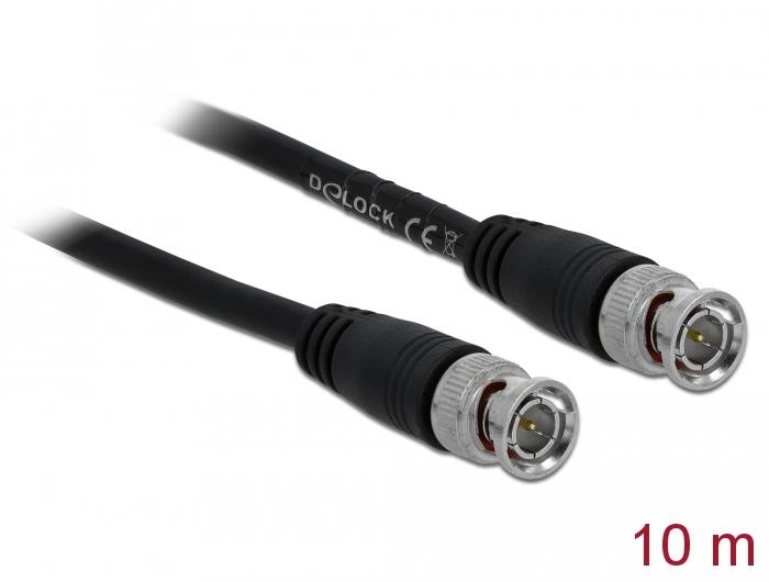Delock Kabel BNC-Stecker auf BNC-Stecker 10 m - Delock