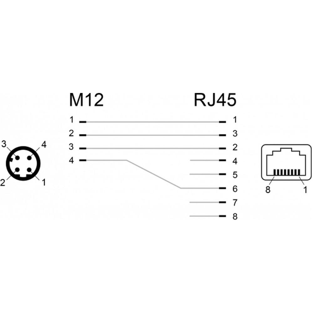 M12 zu RJ45 Adapter - Delock