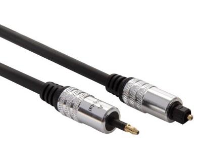 Optisches Audiokabel - Toslink und spdif - Velleman - 1,5 Meter