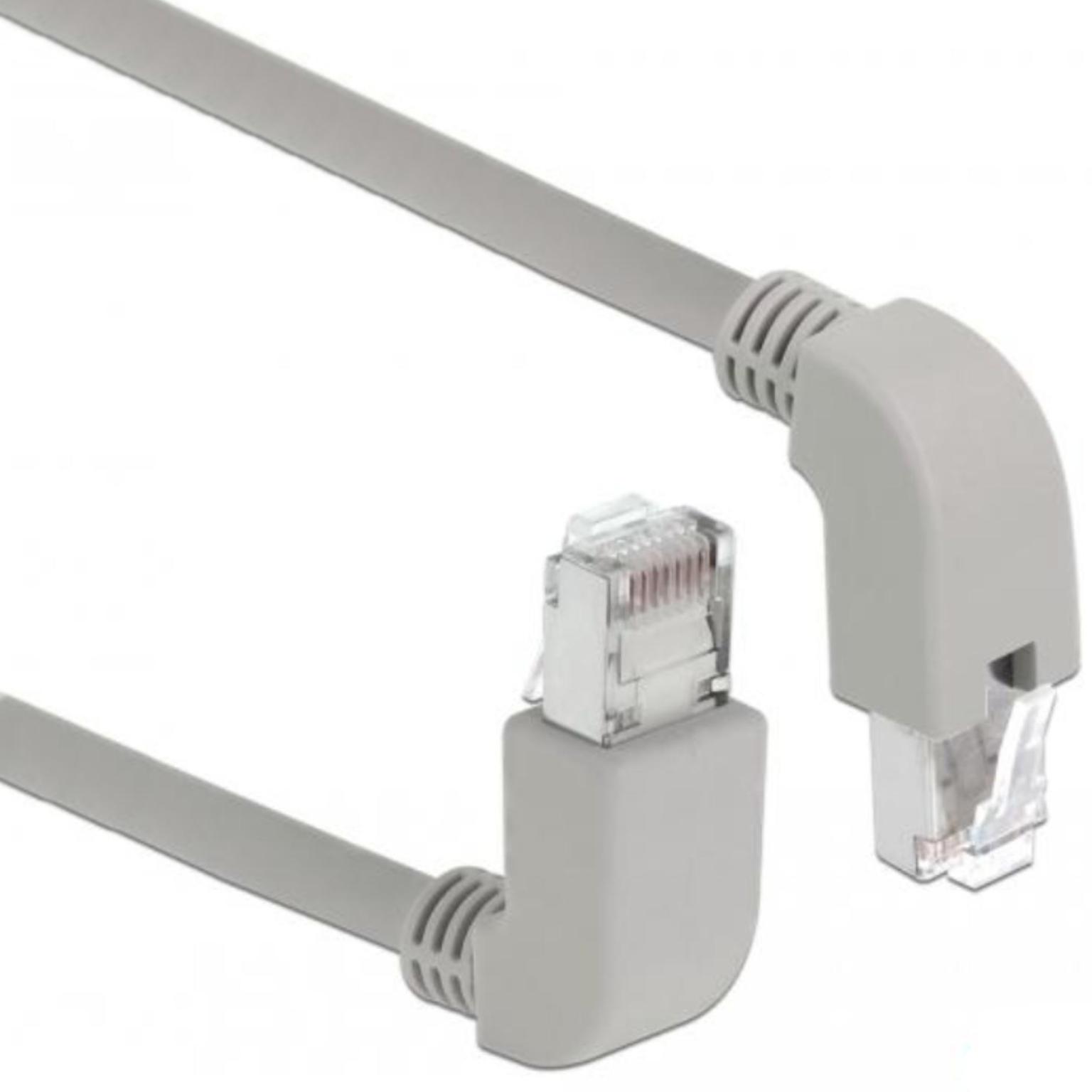 SF/UTP Cat 5e Kabel gewinkelt 0,5 Meter