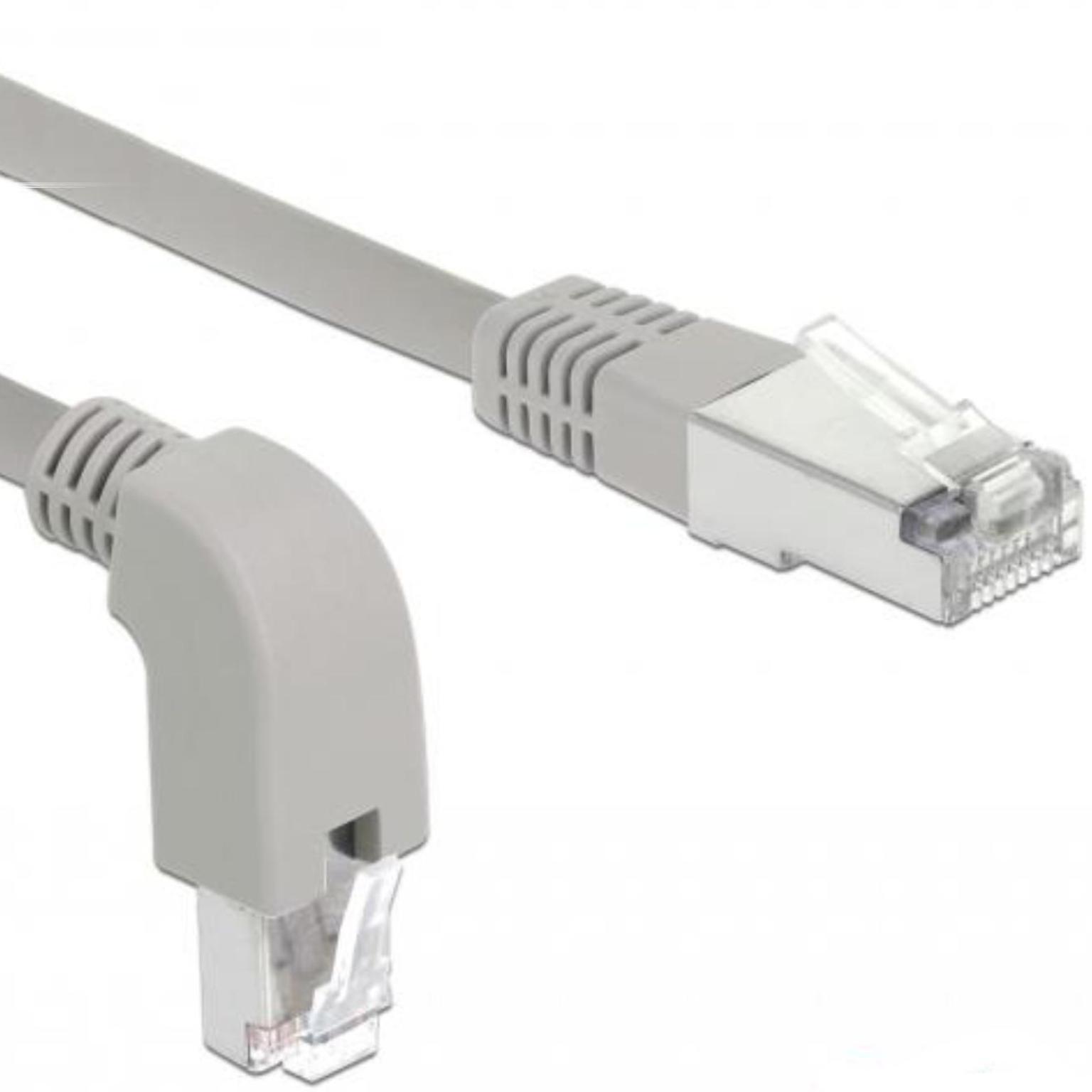 SF/UTP Cat 5e Kabel gewinkelt 0,5 Meter