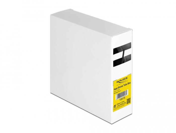 Delock Schrumpfschlauchbox 15 m x 1,2 mm schwarz - Delock