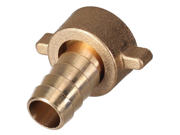 MESSING-KRANVERBINDUNG - INNENGEWINDE 3/4 - SCHLAUCH 5/8 - OneTools