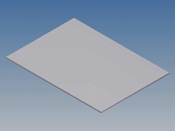 ALUMINIUM PANEEL VOOR 10003 / MC 22 ZILBER 77 x 55 x 1 mm - Teko