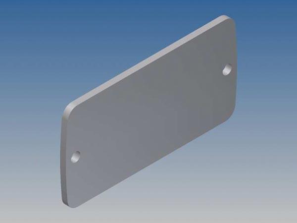 ALUMINIUM PANEEL VOOR TEKAM 1 ZILBER 59,9 x 30,8 x 2 mm - Teko