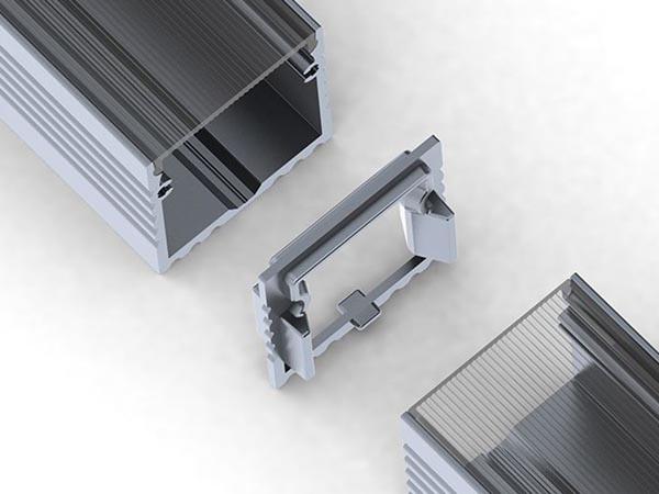 LINEARVERBINDER FÜR ALUMINIUMPROFIL FÜR (PLA) LED STRIP SILBER - LEDsON