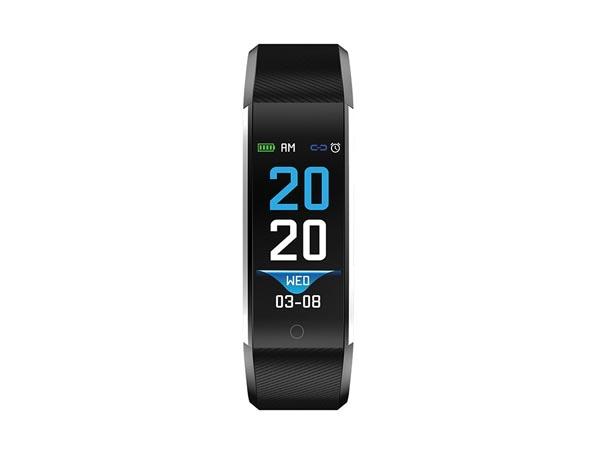 BFH 16BLACK BLUETOOTH® FITNESSBAND MIT HERZFREQUENZMESSER & FARBDISPLAY - Denver Electronics
