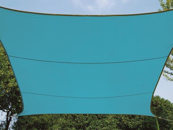 ZONNEZEIL RECHTHOEK 2 x 3 m KLEUR: HEMELSBLAUW - Perel
