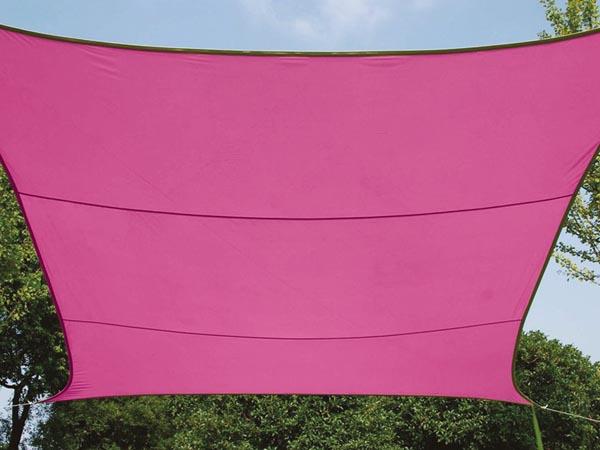 SONNENSEGEL - RECHTECKIG - 4 x 3 m - FARBE: FUCHSIA - Perel