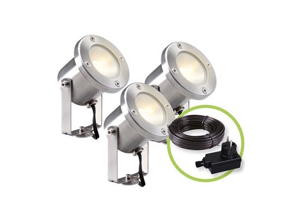 GARTENLEUCHTEN CATALPA SPOT 12 V 3 St. - Garden Lights