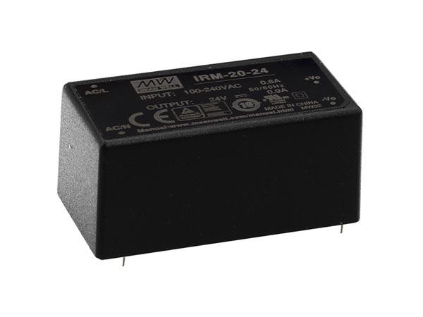MEAN WELL - NETZTEIL - 1 AUSGANG - 20 W - GEKAPSELT - 24 V - Mean Well