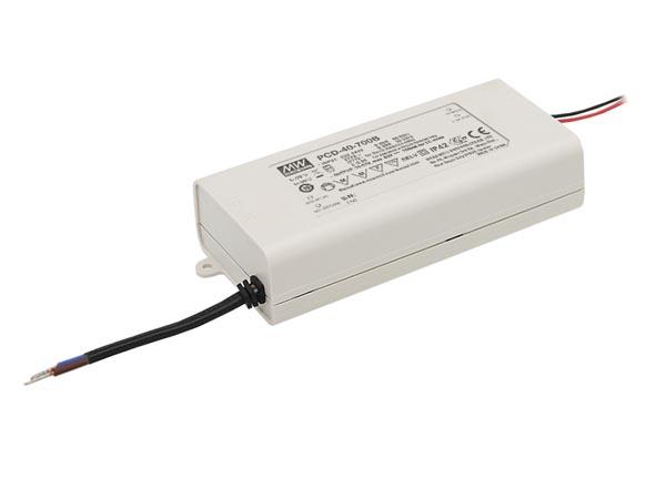LED-TRIEBER MIT KONSTANTER STROM - DIMMBAR - 1 AUSGANG - 700 mA - 40 W - Mean Well