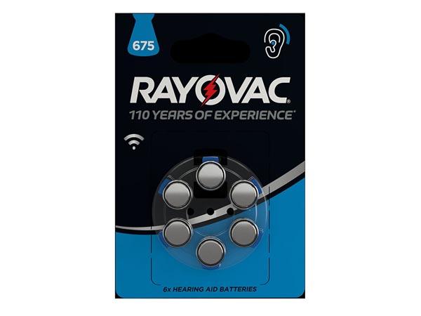 RAYOVAC ZINC AIR KNOOPCEL 1,45 V 630 mAh 4600.745.416 (6 St./bl.) - Varta