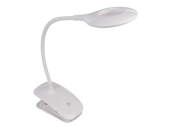 LED-SCHREIBTISCHLAMPE - AUFLADBAR - DIMMBAR - 20 LEDs - WEISS - Velleman