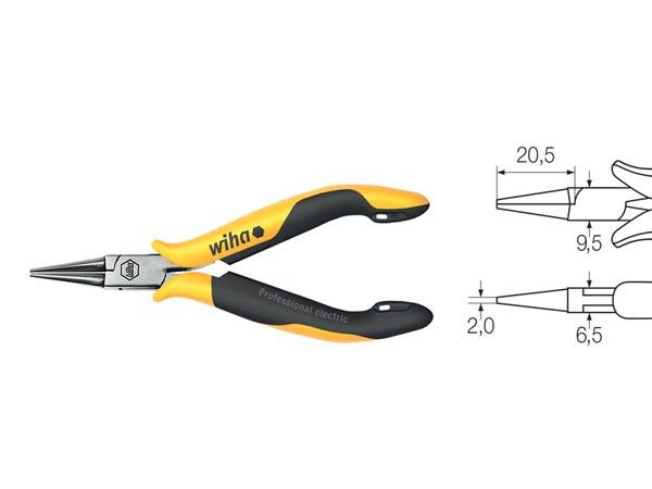 Wiha Rundzange Professionell ESD kurze runde Backen (27440) 120 mm - WIHA