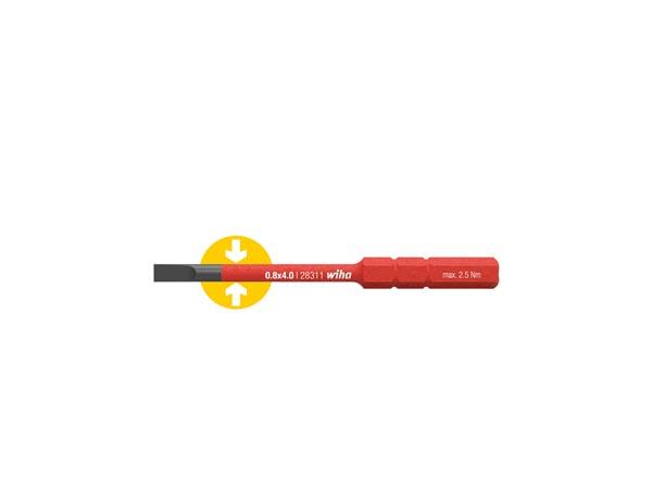 Wiha Bit slimBit electric Schlitzkopf (34578) 2,5 mm x 75 mm - WIHA