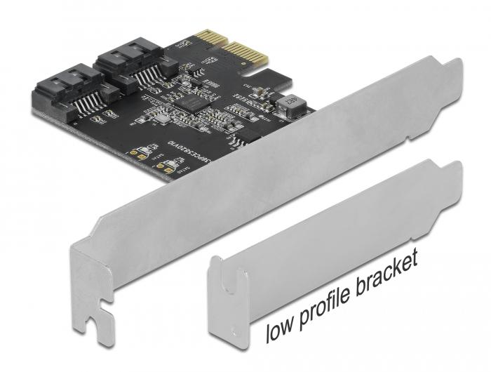 Delock 2 Port SATA PCI Express Karte Low Profile Formfactor - Delock