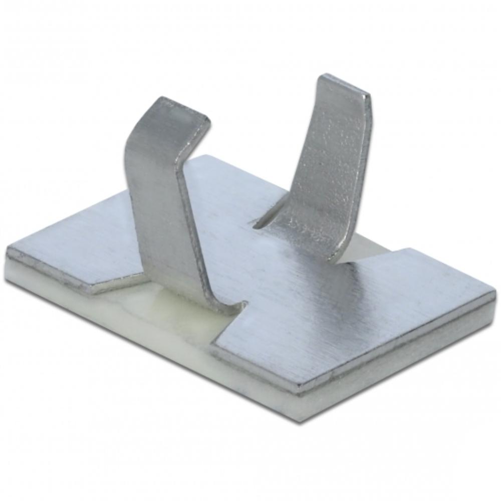 Delock Kabelklemme selbstklebend Aluminium 10 Stück