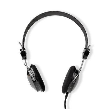 Kabelgebundener Kopfhörer 1,1 m Rundkabel On Ear faltbar Schwarz