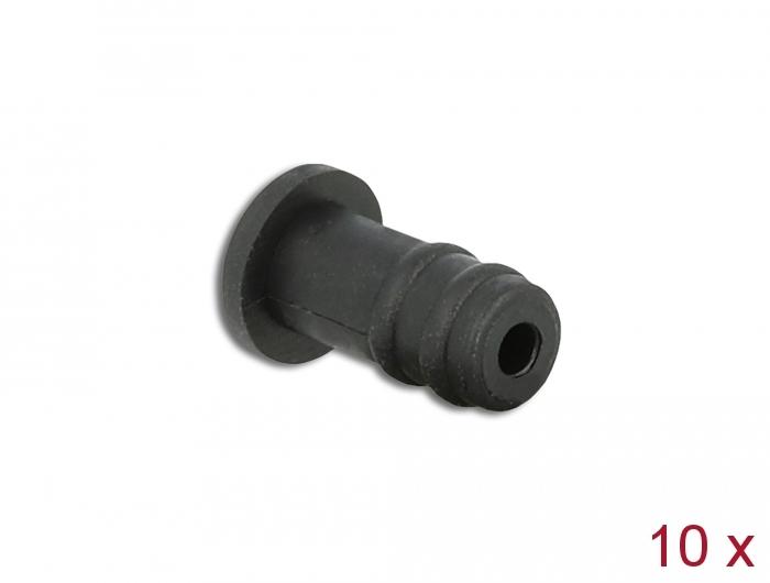 Delock Staubschutzkappe für 3,5 mm Klinkenanschluss 10 Stück schwarz