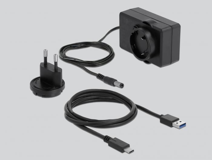 Delock Externes Dual-Gehäuse für 2 x 3,5″ SATA HDD mit USB Typ- - Delock