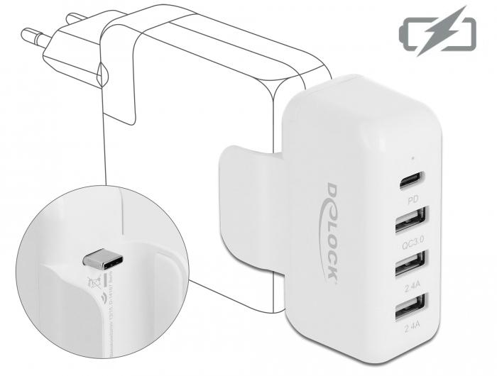 Delock Adapter für Apple-Netzteil mit PD und QC 3.0 - Delock