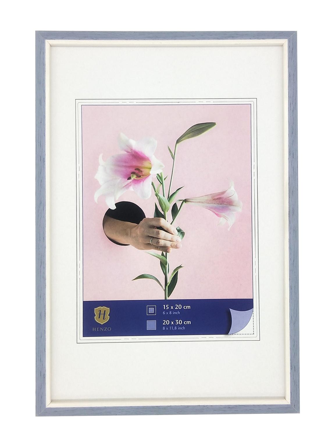 Rahmen Lilie 15x20 blau