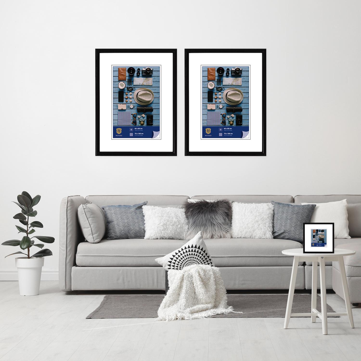 Bilderrahmen Napoli - 60x90cm - Schwarz