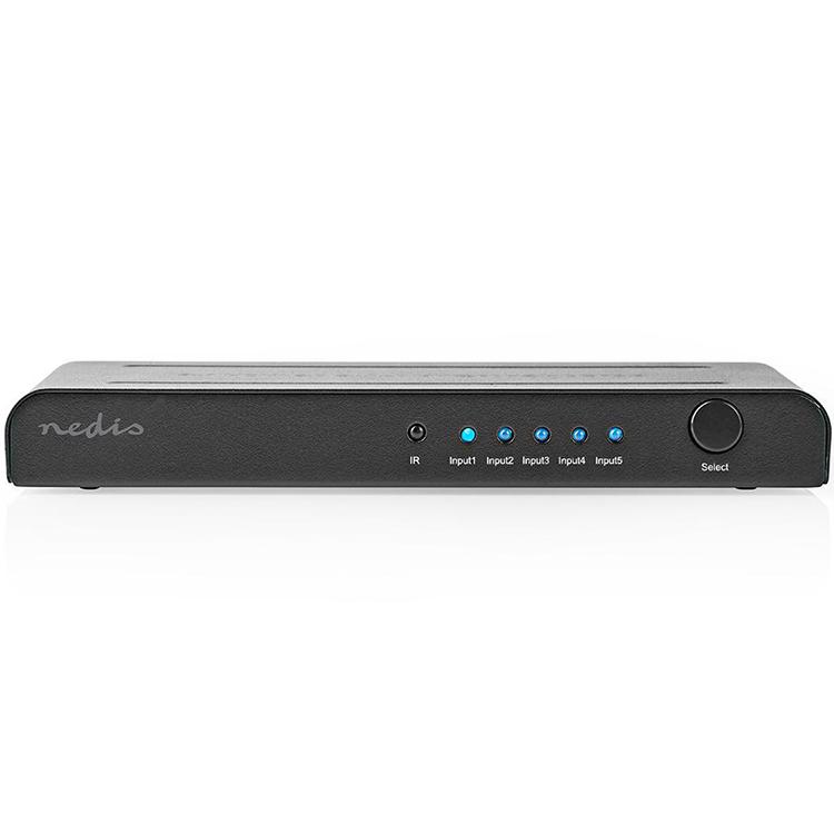 HDMI Switch 5 Ports 4K@60Hz mit aktiver Verstärkung